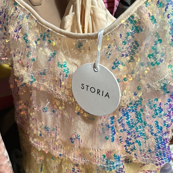 VICI Happiness For Life Tiered Sequin Mini Dress NWT - Picture 8 of 10